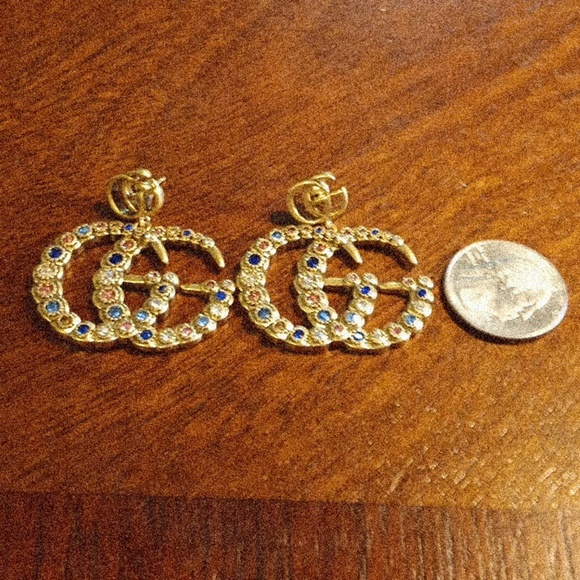 Authentic Gucci GG Multi Colored Earrings - Picture 2 of 5
